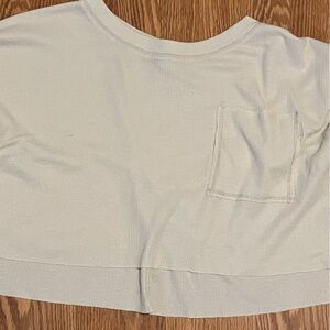 Beige, Altar’d State, cropped knit long-sleeve tee.